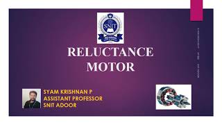 RELUCTANCE MOTOR Special Electrical Machines Malayalam Lecture [upl. by Lexerd]