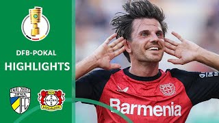 LEVERKUSEN made it to round 2  Jena vs Bayer 04 Leverkusen 01  Highlights  DFBPokal 1st Round [upl. by Kerr]