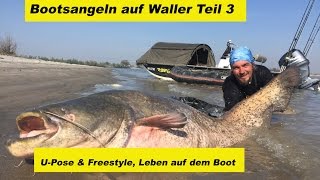 Bootsangeln auf Waller Teil 3 klares Wassertiefes FangenBoot versteckenLive Bissby Stefan Seuß [upl. by Ashley255]