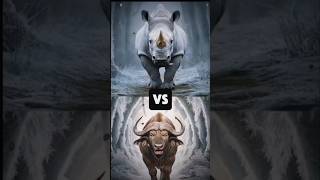 Hippopotame vs buffle vs tiger  ours animalhybrid animalshorts tiger animals [upl. by Anilejna]