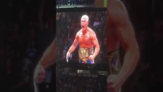 Cody Rhodes Epic Entrance Makes Crowds Go Wild [upl. by Nitneuq776]