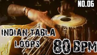 INDIAN TABLA RIYAZ LOOPS 80 BPM [upl. by Enimassej]