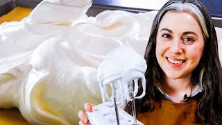 Claire Saffitz Shows How To Make A Foolproof AllPurpose Meringue and Pavlova  Delish [upl. by Nonnaihr]