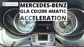 MercedesBenz GLA 200 CDI 4MATIC 136 hp  acceleration 0100 kmh [upl. by Jaf]