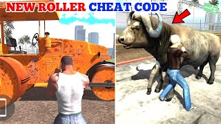 Indian Bike Driving 3D New Road Roller Cheat Code 🤯🔥 NPC Vs Buffalo Mission 🤩 Harsh in Game [upl. by Palm]