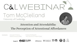 Tom McClelland  quotAttention and attendabilia the perception of attentional affordancesquot [upl. by Clarie]