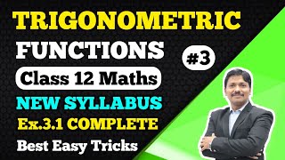 TRIGONOMETRIC FUNCTIONS Part 3 Ex31 Complete  12th Maths New Syllabus 202021  Dinesh Sir [upl. by Annetta]