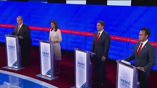 Four Republican candidates clash in final 2023 debate [upl. by Tonie]