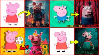 PEPPA PIG as ZOMBIES  All Characters Compilation [upl. by Cowen]