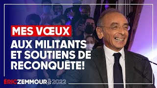 Éric Zemmour  Message aux militants et soutiens de RECONQUÊTE [upl. by Gerkman]