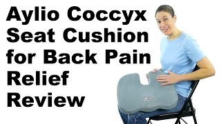 Aylio Coccyx Seat Cushion for Back Pain Relief Review  Ask Doctor Jo [upl. by Annamarie544]