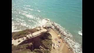 2016 Corfu  Peroulades  Logas Beach and 7th Heaven bar [upl. by Vocaay]