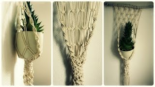 Makramee Blumenampel  DIY  Macrame Plant Hanger eng sub [upl. by Somar692]