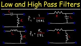 Low Pass Filters and High Pass Filters  RC and RL Circuits [upl. by Esylle]