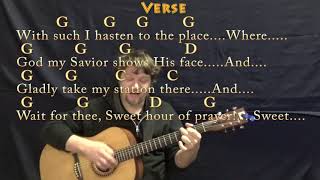 Sweet Hour of Prayer Hymn Strum Guitar Cover Lesson in G with ChordsLyrics [upl. by Kinzer]