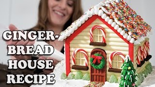 GINGERBREAD HOUSE RECIPE How To Cook That for Christmas [upl. by Apps223]