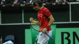 Davis Cup 2012 Highlights David Ferrer v Radek Stepanek  Day 1 [upl. by Searle]