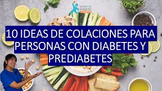 10 ideas de COLACIONES para personas con DIABETES [upl. by Sylvia]