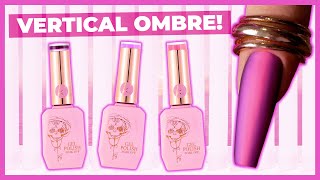 Vertical Ombre Nail Art Tutorial [upl. by Eeliram398]