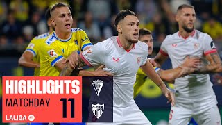 Resumen de Cádiz CF vs Sevilla FC 22 [upl. by Nnor]