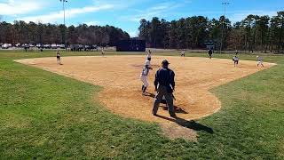 2024 MTSU commit Shortstop Zoe Milonopoulos single 2 vs Hunderton Central 33024 [upl. by Himelman969]