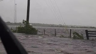 Flooding from Hurricane Francine in Dulac LA [upl. by Nehtanhoj151]