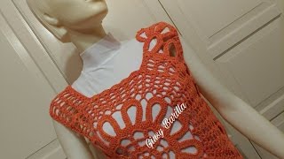 MAGLIA CON PETALI ALLUNCINETTO 2 DI 4 [upl. by Boland807]