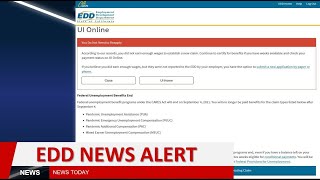 CA EDD Alert  IMPORTANT Update for PUA Claims Pending Payments Unemployment Update [upl. by Eesdnil592]