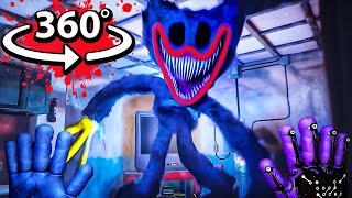 360° HUGGY JUMPSCARE 😱 Poppy Playtime Chapter 3 in VR [upl. by Odnalo]