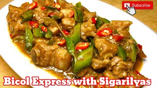 Bicol Express with Sigarilyas  Cindys Cooking [upl. by Mosera265]