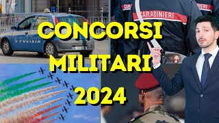 Prossimi CONCORSI MILITARI 2024🚀 [upl. by Belford]