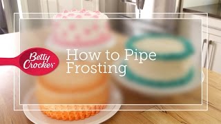 How to Pipe Frosting [upl. by Bardo]