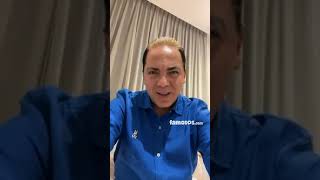 Cristian Castro cantando Azul a capella para saludo personalizado en famososcom Marzo 2022 [upl. by Alejna]