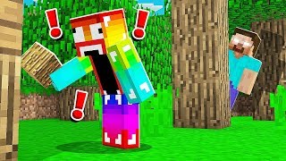 HE FREAKED When He Saw HEROBRINE in Minecraft [upl. by Otrebide]