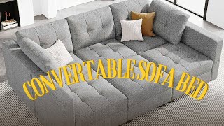 MultiFunctional Convertible Sleeper Sofa Bed Modern Loveseat Sofa Couch [upl. by Nikral838]