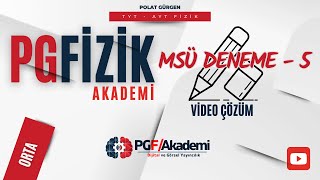 MSÜ Deneme  5 Video Çözümü  Orta Seviye [upl. by Llet]