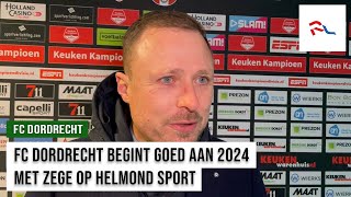 INTERVIEW Michele Santoni na FC Dordrecht  Helmond Sport 20 [upl. by Ais]