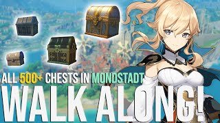 GUIDE TO ALL 500 CHESTS IN MONDSTADT [upl. by Adaran188]