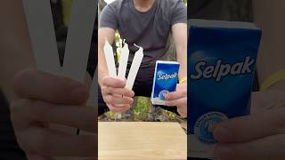 ✅ SURVIVAL bushcraft skills Survival Wax Wipes 🔥 camping survival bushcraft outdoors lifehack [upl. by Aidul772]