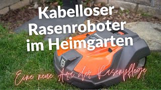 Rasenroboter ohne Begrenzungskabel Kabellos im Garten Husqvarna EPOS 550 [upl. by Ingunna617]