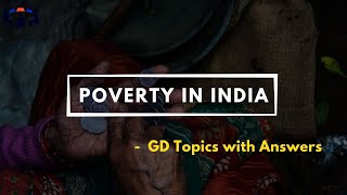 Poverty In India  Group Discussion Topics With Answers  GD Ideas [upl. by Nnayt]