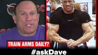 TRAINING ARMS DAILY FOR MASSIVE GROWTH askDave [upl. by Ahseinat]