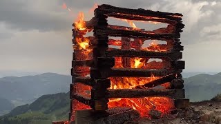 Sonnwendfeuer am Diedamskopf in Schoppernau [upl. by Eniale707]