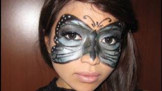 Butterfly Masquerade Halloween Makeup Tutorial [upl. by Raveaux527]