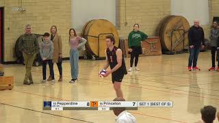 Pepperdine vs Princeton NCAA Mens Volleyball [upl. by Bakeman]