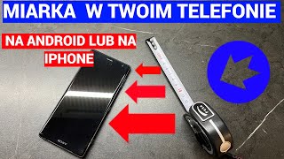 Miarka w telefonie Jak zmierzyć długość telefonem IPHONE LUB ANDROID [upl. by Raynata]