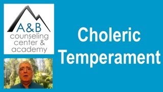 Choleric Temperament [upl. by Onavlis]