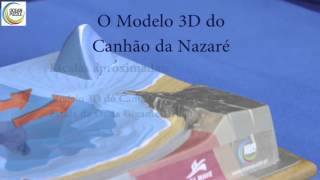 Modelo 3D do Canhão e Onda da Nazaré [upl. by Trik]