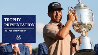 Trophy Presentation  2024 PGA Championship [upl. by Aicert]