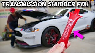 HOW TO FIX TRANSMISSION SHUDDER TORQUE CONVERTER SHUDDER FORD MUSTANG 20052023 [upl. by Powell]